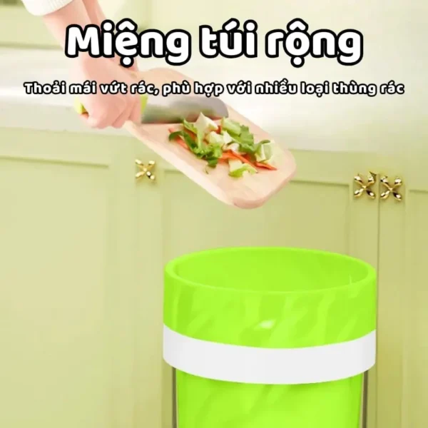 Combo 4 Cuộn Túi Đựng Rác Có Dây Rút 200 Chiếc Dai Bền Bỉ Chắc Chắn