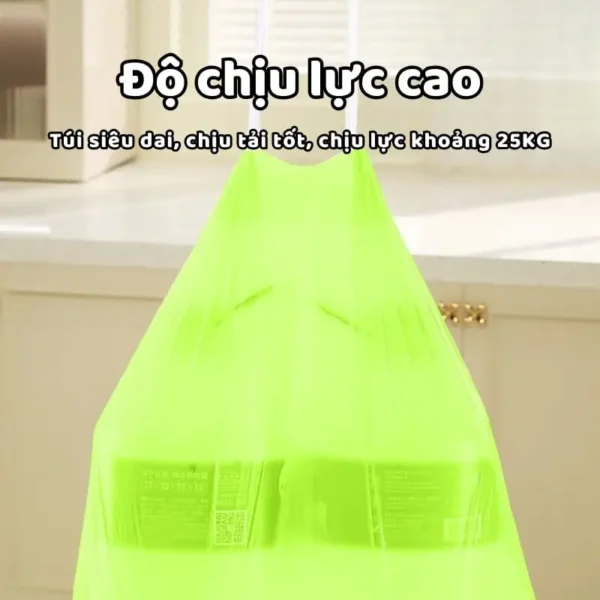 Combo 4 Cuộn Túi Đựng Rác Có Dây Rút 200 Chiếc Dai Bền Bỉ Chắc Chắn